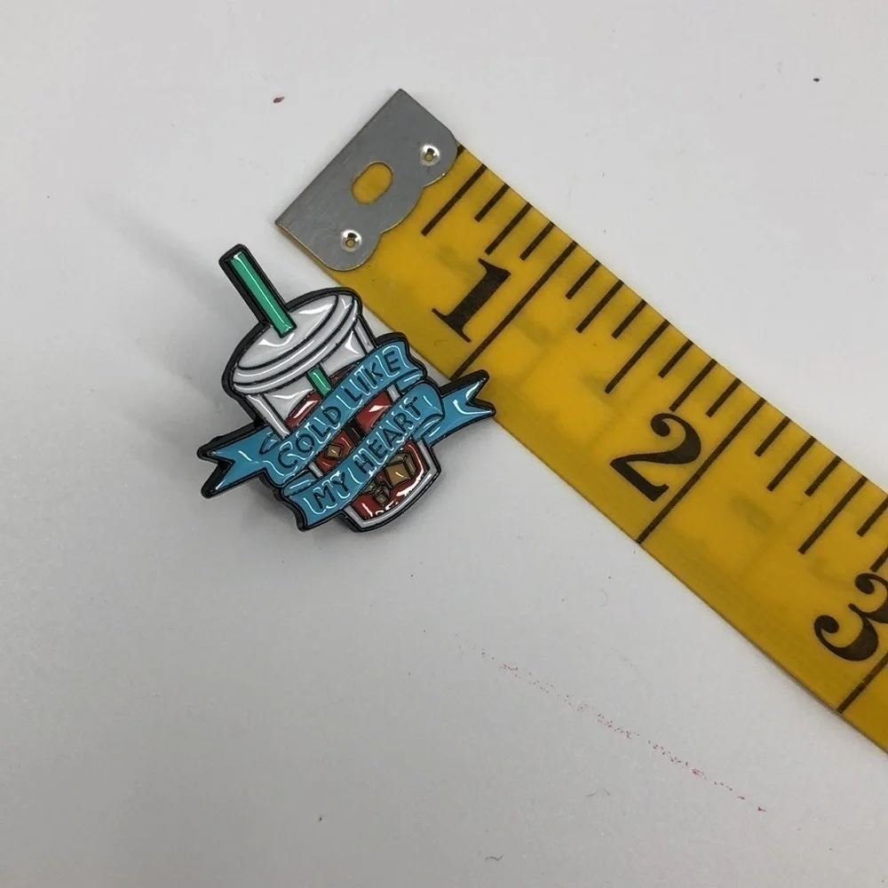 3/$25 Acrylic Pin “Cold Like My Heart” Iced Tea Iced Coffee